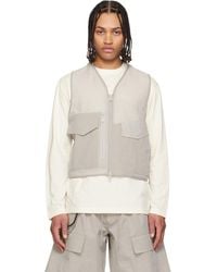Y-3 - Taupe Tactical Utility Vest - Lyst