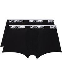 Moschino - Ensemble de deux boxers noirs - Lyst