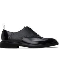 Thom Browne - Thom e chaussures oxford noires à panneaux - Lyst