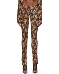KNWLS - Brown Perse Trousers - Lyst