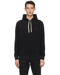 black polo hoodie mens