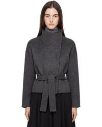 Frankie Shop - Onelle Wool Reversible Short Coat - Lyst