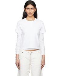 Still Here - Ssense限定 ホワイト 'The Shirt' Tシャツ - Lyst