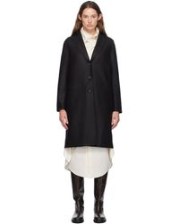 Harris Wharf London - Pressed Wool Overcoat - Lyst