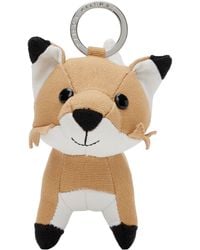 Maison Kitsuné - Tan Fox Bag Charm Keychain - Lyst