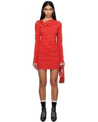 MSGM - Striped Minidress - Lyst