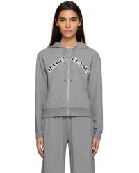 MM6 by Maison Martin Margiela - Gray Bonded Hoodie - Lyst