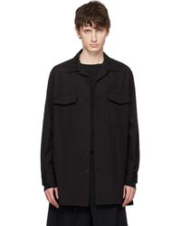 Yohji Yamamoto - Suit Broad Cdh Open Collar Shirt - Lyst
