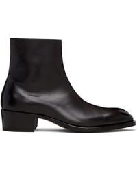 Tom Ford - Burnished Leather Vincent Boots - Lyst