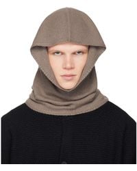Homme Plissé Issey Miyake - Taupe Cashmere Winter Gear Snood - Lyst