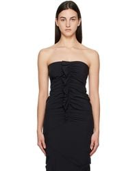 Paris Georgia Basics - Minimal Ruffle Tube Top - Lyst