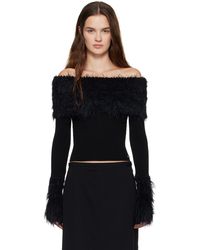 Jean Paul Gaultier - Viscose Ribbed & Hairy Sweater - Lyst