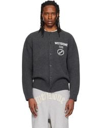 we11done - Logo Classic Cardigan - Lyst