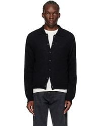 Our Legacy - Black Evening Polo Cardigan - Lyst