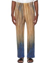 Homme Plissé Issey Miyake - Paint Brush Close-Up Trousers - Lyst