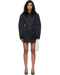 Frankie Shop - Akita Satin Cinched Shirt Minidress - Lyst