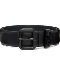 DIESEL - 3.9Cm Logo-Plaque Embellished Leather Belt - Lyst