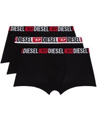 DIESEL - Three-Pack Umbx-Damien Boxer Briefs - Lyst