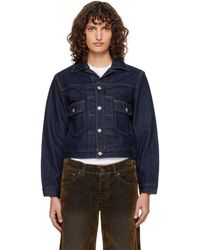 Levi's - Blouson Camionneur Type Ii Bleu Marine En Denim - Lyst