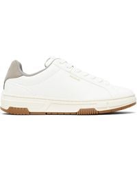 HUGO - Faux-Leather Trainer Sneakers - Lyst