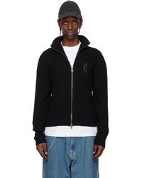 Vetements - Pull Noir En Cuir À Glissière Et À Croix - Lyst