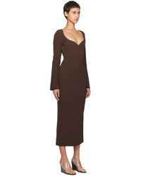 paris georgia sammy fitted satin midi dress Paris Georgia - - Sammy Fitted Satin Midi Dress - Green