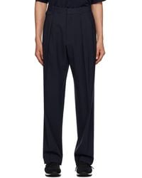 The Row - Navy Marcello Trousers - Lyst