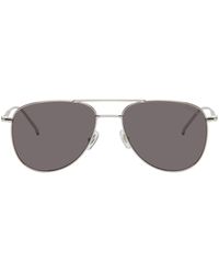 Montblanc - Silver Aviator Sunglasses - Lyst