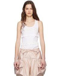Simone Rocha - Ruffle Frill Tank Top - Lyst