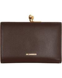 Jil Sander - Burgundy Goji Purse Small Wallet - Lyst