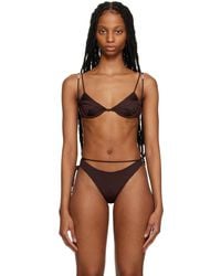 Jacquemus - Brown 'le Haut De Maillot Barco' Bikini Top - Lyst