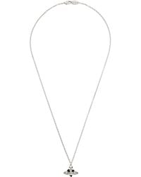 Vivienne Westwood - Diamante Heart Pendant Necklace - Lyst