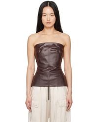 Rick Owens - Hollywood Bustier Denim Top - Lyst