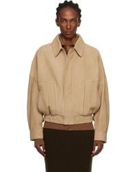 Nour Hammour - Dalma Relaxed Nubuck Suede Jacket - Lyst