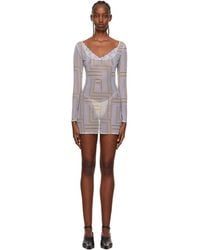 Vaillant - Ssense Exclusive Sheer Minidress - Lyst