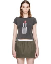Alexander Wang - Lipstick Graphic Baby T-shirt - Lyst