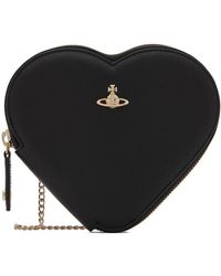Black Vivienne Westwood Cotton Derby Bag With Chain in Nero Womens Bags Shoulder bags 