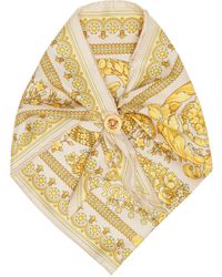 Versace - Foulard et jaune à motif baroque - Lyst