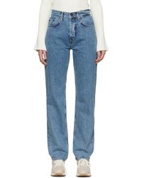 Anine Bing Frances Tapered Jeans - Blue