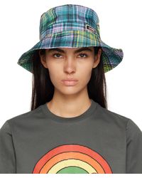 Ganni - Green Printed Tech Bucket Hat - Lyst