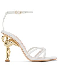 Sophia Webster - White Flo Flamingo Heeled Sandals - Lyst