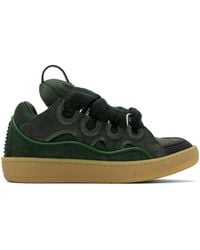 Lanvin - Ssense Exclusive Green Curb Sneakers - Lyst