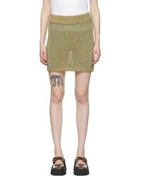 Maiden Name - Ssense Exclusive Raven Mini Skirt - Lyst