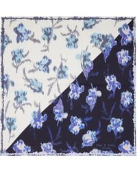 Rag & Bone - Kit Floral-Print Silk Bandana Scarf - Lyst