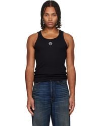 Marine Serre - Moon Logo Ribbed Jersey Tank Top - Lyst