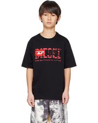DIESEL - キッズ｜ブラック ロゴ Tシャツ - Lyst