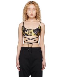 Versace Jeans Couture - Black Printed Tank Top - Lyst