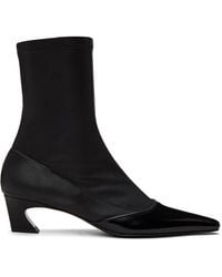 Acne Studios - Black Heeled Ankle Boots - Lyst