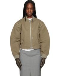 Our Legacy - Khaki Frill Bomber Jacket - Lyst