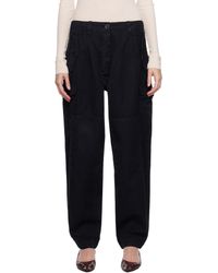 Casey Casey - Pantalon Mupo Bleu Marine - Lyst